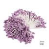 Plástico Morado Flor Artificial Hecha a Mano Material DIY Boda Cabeza de Flor de Espuma de Plástico Estambres de Ramo Artificial