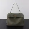 Bolsa Tote de Couro Bovino Fosco de Alto Brilho para Outono e Inverno para Mulheres, Bolsa de Ombro para o Dia a Dia de Grande Capacidade, Bolsa de Ombro de Couro Genuíno de Alta Qualidade