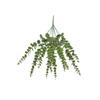 Simulación de flores artificiales de la selva amazónica transfronteriza, plástico, eucalipto individual, hoja de dinero, gris, verde, más material de arreglo floral gris