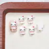 Lindos Accesorios de Arte para Uñas de Dibujos Animados Gato Kt de Cuero Negro Resina Estéreo Accesorios de Uñas Portátiles Accesorios de Hellokitty Sentado
