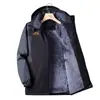 Jaqueta Masculina com Forro de Lã Espessada Impermeável à Prova de Vento Tamanho Plus Roupas de Algodão Roupas para Exterior Roupas de Trabalho Personalizadas Logotipo Impresso