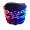Gafas LED de Colores Brillantes de Venta Caliente Transfronterizas Gafas de Ciencia Ficción Máscara de Mascarada de Media Cara para Fiesta de Navidad Bar DJ