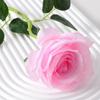 Rosa de simulación, rosa falsa individual para boda, hogar, sala de estar, decoración de mesa, flor falsa, ramo de flores de seda de simulación