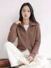 Nuevo Top Casual Versátil de Solapa Otoño/Invierno 2026 Mezcla de Lana de Yak Lana Tejido de Punto Antipelusas Color Sólido Mujer