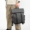Bolso de Hombro Doble Transfronterizo para Hombre Estudiante Mochila Escolar Gran Capacidad Casual para Viajes Diarios Impermeable Película de Cuero Mochila de Negocios Casual Venta al por Mayor