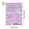Pegatinas de letras de 0.5 pulgadas, coloridas, fuente artística, impermeables, tamaño pequeño, decoración de diario, DIY, pegatinas de letras en inglés