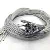 Lanyard de seguridad para iluminación cable de acero para araña punto Estaño Cabeza de estaño plástico transparente recubierto alambre de acero niquelado zincado 1.5mm