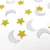 Lentejuelas de Papel de Estrellas y Luna para Cumpleaños Infantiles, Bodas, Baby Showers y Decoraciones de Fiestas