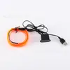 1- Cable Luminoso de 5m a Juego con Unidad USB Rellena de Pegamento E Luz Fría Tira de Luz para Coche Tira de Luz Interior Tira de Luz Ambiental
