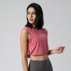 Nueva camiseta deportiva corta para mujer, de celebridad de internet, para correr, fitness, yoga, chaleco pullover holgado para mujer