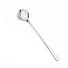 Colher de cabo longo de aço inoxidável Colher criativa doméstica Colher de sopa espessa Colher de café infantil Colher pequena
