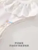 Roupa para Bebês e Crianças Anyang Colete para Meninos e Meninas Estilo Quatro Estações Gola com Babados Colete sem Mangas Roupas de Bebê Algodão Puro Cardigan