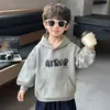 Sudadera para Niños Otoño 2026 Estilo Nuevo Top de Manga Larga de Otoño para Niños Ropa con Capucha Bordada para Bebé Estilo Primavera/Otoño Niño