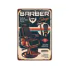 Pintura em lata retrô americana decoração de parede de barbearia atmosfera pendurada pintura decorativa monopólio transfronteiriço