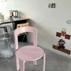 Silla de Comedor Nórdica de Madera Maciza Diseñador Pequeño Apartamento Uso Doméstico Silla Rey Celebridad de Internet Vintage Respaldo Simple Silla de Escritorio