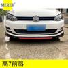 Adecuado para Volkswagen Golf Séptima Generación High 7 Pala Delantera Labio Delantero Tres Etapas Accesorios de Modificación Exterior de Coche