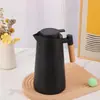 Olla de aislamiento con revestimiento de vidrio portátil para estudiantes del hogar, mango de madera maciza, botella térmica, cafetera de vacío europea al por mayor