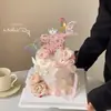 2026 Día de la Madre Hermosa Decoración de Pastel Acrílico Topper Feliz Día de la Madre Decoración con Cinta de Moño