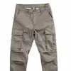 Macacão Calça Masculina Estilo Coreano Tendência Reta Solta Casual Outono Moda Simples Multibolsos Calça de Proteção do Trabalho Masculina