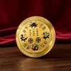Directo de fábrica: Adornos de doble cara de Shanhaitown con el sol, la luna, el bagua y los cuatro animales míticos, adecuados para manualidades de feng shui para sala de estar y escritorio, al por mayor