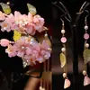 Acessórios de Cabelo Hanfu para Mulheres, Grampos de Cabelo, Ornamentos de Cabelo Estilo Antigo, Conjunto Completo de Grampos com Borlas, Conjunto Feminino Estilo Fada por Metabo