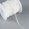 Cuerda de cuentas de algodón imitación perla redonda de 2.5/3/8/10 mm, cadena de cuentas para decoración de bodas, accesorios de joyería DIY