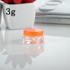 Caja de crema de fondo cuadrado 3g5g subembalaje cosmético crema botella vacía caja de subembalaje botella de muestra pequeña