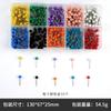 Feito à Mão DIY Costura Acessórios de Joalheria Agulha de Posicionamento 4mm Colorido Branco Cabeça de Vidro Pérola Alfinete Ponto Atacado