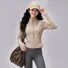 Conjunto de Yoga Sólido de Color Simple para Mujer Cárdigan de Manga Larga Falso Dos Piezas Pantalones Largos Tejido de Secado Rápido Conjunto de Dos Piezas para Entrenamiento en Gimnasio