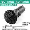 6E3X brida de plástico de nylon para cables negra y blanca hebilla autoblocante brida para cables con cuerda de sujeción cinturón de sujeción fijo de alta resistencia