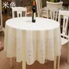 Envío Gratis Mantel Redondo Engrosado Plástico Mantel Grande Redondo para Mesa de Comedor Mantel para Restaurante Occidental PVC Impermeable al Aceite Resistente al Calor Sin Lavado