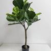 Planta Nórdica Simulación Hoja de Piano Banyan Planta Grande en Maceta Decoración de Interior Planta Verde Artificial Bonsái Decoración de Sala de Estar del Hogar