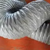 Manguera de tela de nylon al por mayor tubo de ventilación de alambre de acero pvc gris negro azul lona tubo de vacío escape