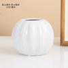 Jarrón de Calabaza Cerámica Sala de Estar Arreglo Floral Adornos de Flores Artificiales Moderno Simple Maceta para Flores Secas DIY Bloques de Construcción Hechos a Mano