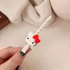 Lindo Clip de Pinza para el Cabello Gatito con Lazo de Dibujos Animados Dulce Clip para Flequillo con Corazón de Niña Clip Invisible para Cabello Roto Pinza para el Cabello Tocado