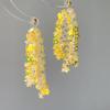 Aretes de Borla con Cuentas de Flores de Aliento Nocturno ~ Aretes de Tuerca para Mujer con Flores de Color Contraste Retro, Aretes de Tuerca para Vacaciones, Aretes de Estilo Étnico