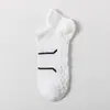 Calcetines deportivos de tobillo para hombre 7A antibacterianos para verano, absorbentes de sudor, resistentes al olor, con suela de masaje, calcetines cortos de algodón, calcetines de running amortiguadores