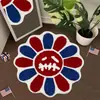 Alfombra de suelo floral estilo americano de cachemira sintética para dormitorio, apta para la piel, a prueba de polvo, resistente al desgaste, fácil de mantener, alfombrilla de noche, disponible para dropshipping