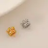 Colgante de Broche de Perla Simple Color-Preservante Chapado en Oro de 18K con Aguja Colgante Accesorios de Joyería Hechos a Mano para Bricolaje Colgante de Corona Micro-incrustada
