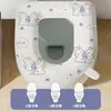 Tapete de Inodoro Lavable para el Hogar Impermeable Sin Lavado Universal para las Cuatro Estaciones Adhesivo Cojín de Asiento Cubierta de Inodoro Anillo de Asiento Calcomanía Estampado