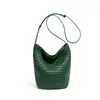 2025 Nueva Bolso Cubo Grande Tejido a Mano, Alta Calidad Simple de Hombro Cruzado Cesta de Verduras Bolso para Mujer