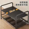Estante de almacenamiento retráctil para fregadero de cocina, estante de gabinete, estante para ollas, estante de almacenamiento de ollas multifuncional, estante organizador B