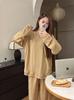 Traje casual para caminhada outono e inverno Pijama Feminino Estilo Vermelho da Internet Fresco Desenho Animado Roupas de Casa Quente Conjunto de Duas Peças Solto