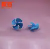 324Y1A Azul 32 Aspas de Ventilador de Hélice de Cuatro Aspas Agujero de 1 mm Aspa de Viento Hélice de Barco Modelo de Tecnología Piezas