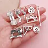 Mezcla 20 Herramientas de Costura Tijeras Lana Hierro Máquina Aleación Accesorios para Joyería Colgante DIY Collar Pulsera Colgante