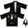 Kimono tipo cárdigan de manga de siete puntos de verano 3D con diseño transfronterizo de Anime Tokyo Manifest Avenger, bata fina, ropa de protección solar