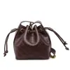 Bolsa balde retrô estilo coreano para mulheres, nova bolsa transversal casual fashion 2026, bolsa de ombro com corrente requintada e simples