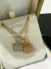 Collar con Colgante Kelly Bag H para Mujer, Chapado en Oro Rosa de 18 Quilates con Diamantes, Nueva Cadena para Clavícula con Colgante de Letra