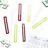 Lector Rastreador Marcador de Reglas Tira Detector de Línea de Mahjong Acrílico Asistente de Reglas de Mahjong para Principiantes