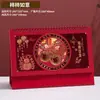 Calendário de Mesa Criativo Personalizado 2027 Ano do Carneiro Chinês Vermelho Festivo com Relevo Dourado Vazado Calendário Mensal de Ano Novo